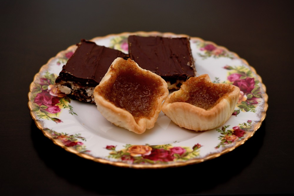 Learn how to make Nanaimo Bars and Butter Tarts.