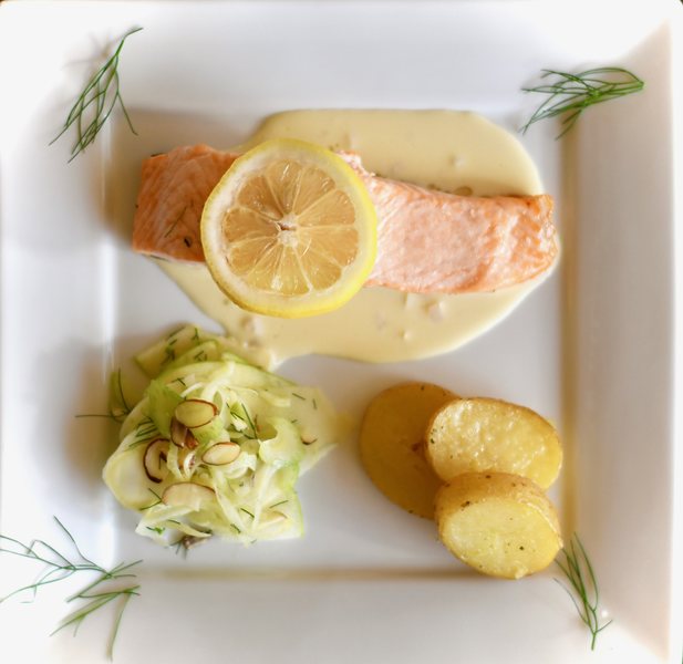 Read how to make Salmon with Beurre Blanc Sauce.