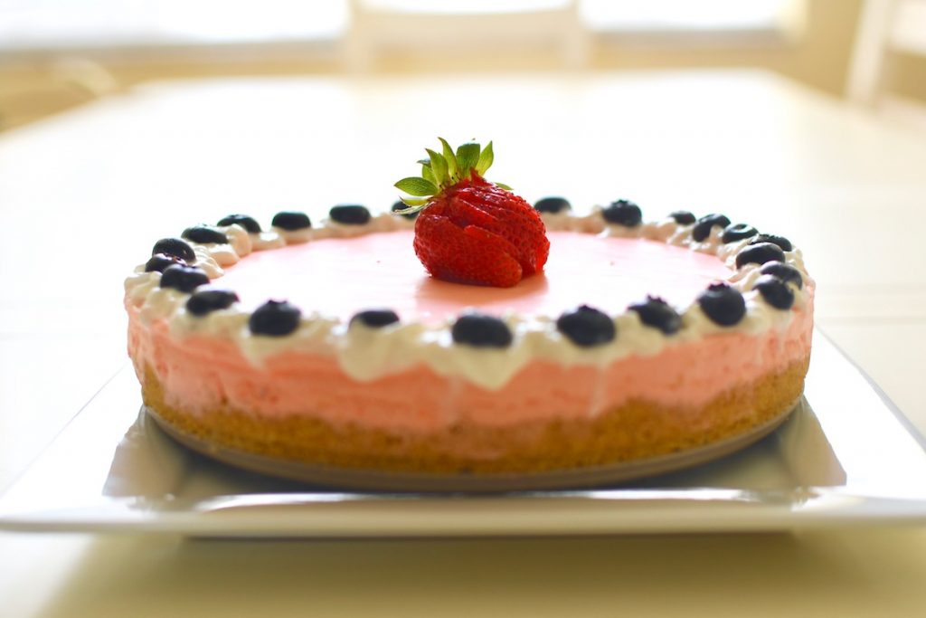 fourth of july no-bake cheesecake