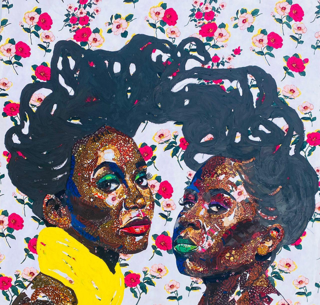 Heather Carter Fine Art; Bola Obatuyi “Love in the Hair” 2022