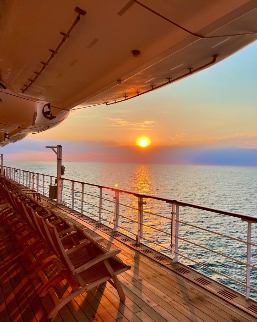 summer 2025 travel ideas Cunard deck