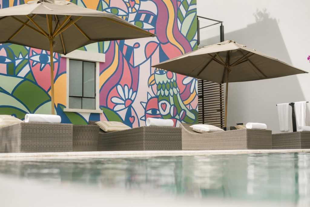 summer 2025 travel ideas pool deck of Hotel Matilda San Miguel de Allende Mexico